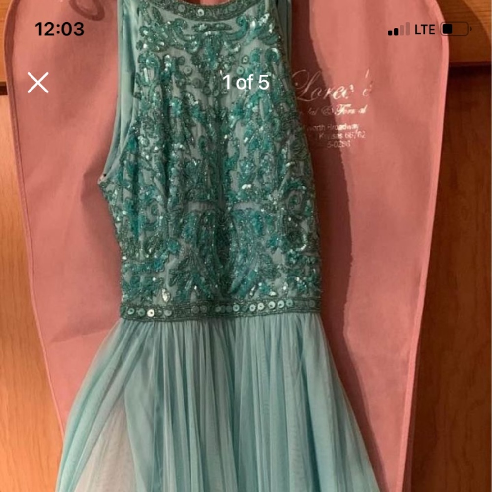 Aqua Prom Dress